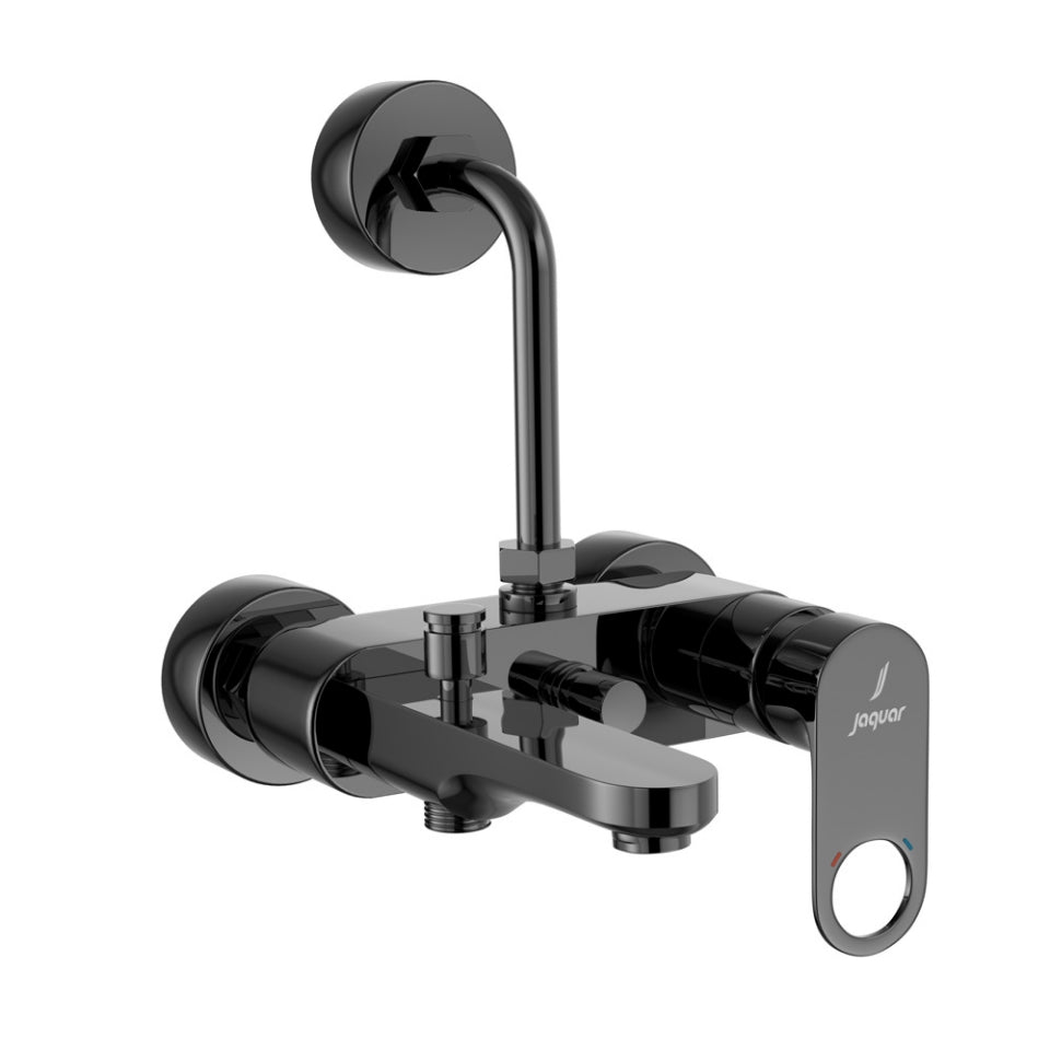 Jaquar Ornamix Prime Single Lever Wall Mixer 3-in-1 System - Black Chrome