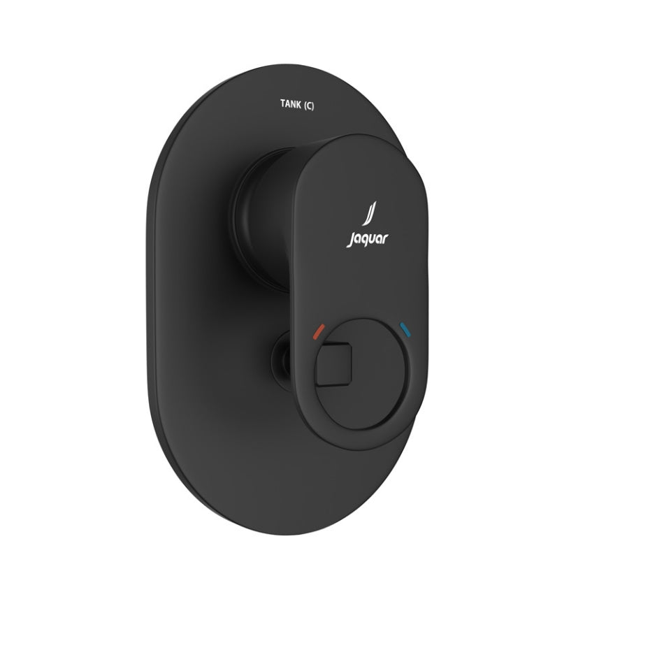 Jaquar Ornamix Prime 3-Inlet Single Lever Concealed Diverter - Black Matt