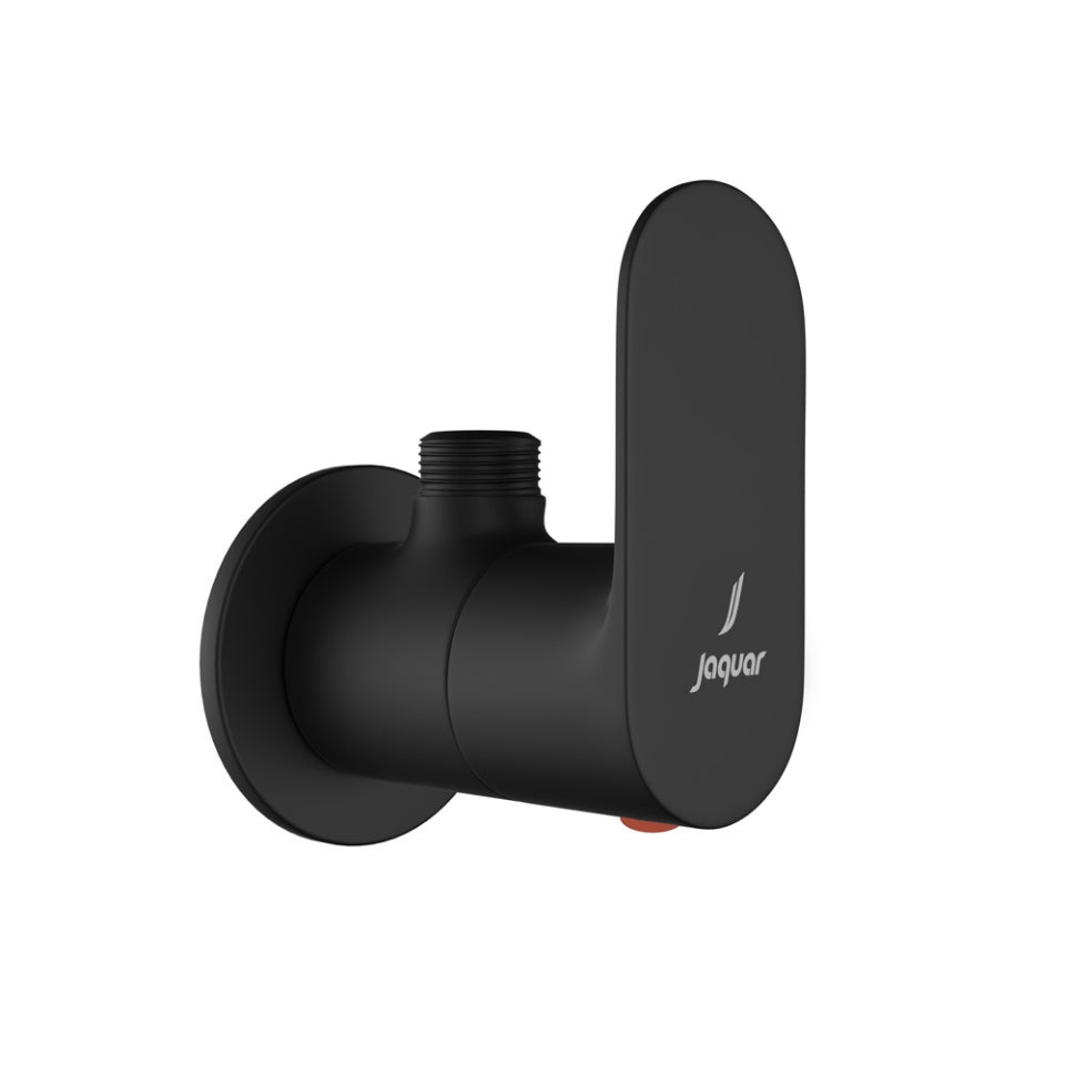 Jaquar Opal Prime Angle Stop Cock with Wall Flange - Black Matt