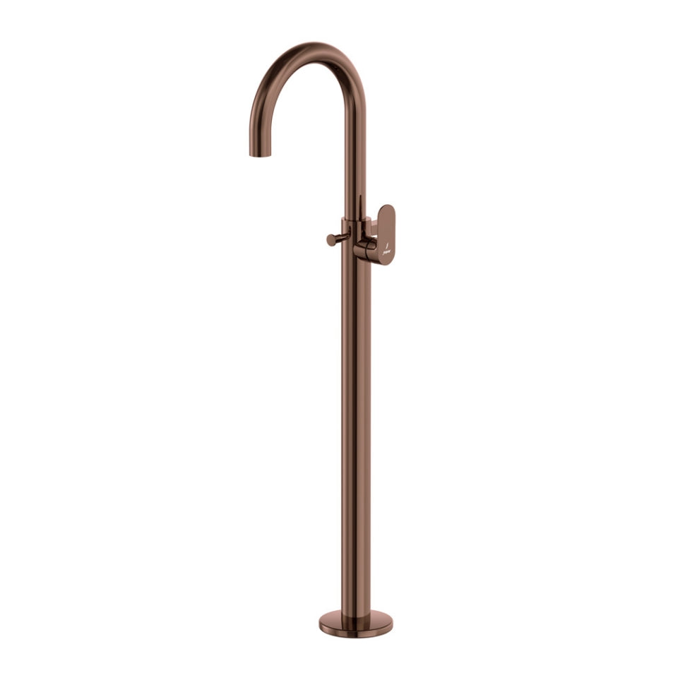 Jaquar Opal Prime Exposed Parts of Floor Mounted Single Lever Bath Mixer - Blush Gold Bright PVD