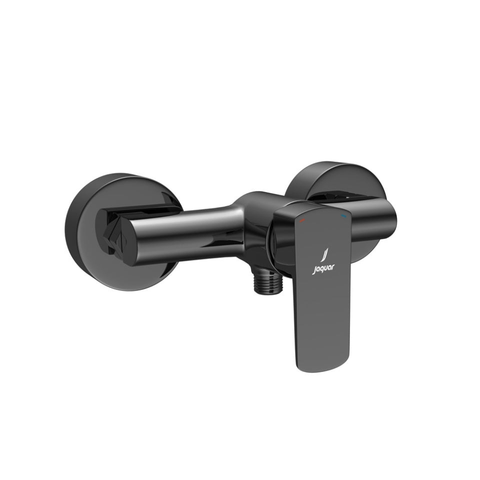 Jaquar Kubix Prime Single Lever Exposed Shower Mixer - Black Chrome