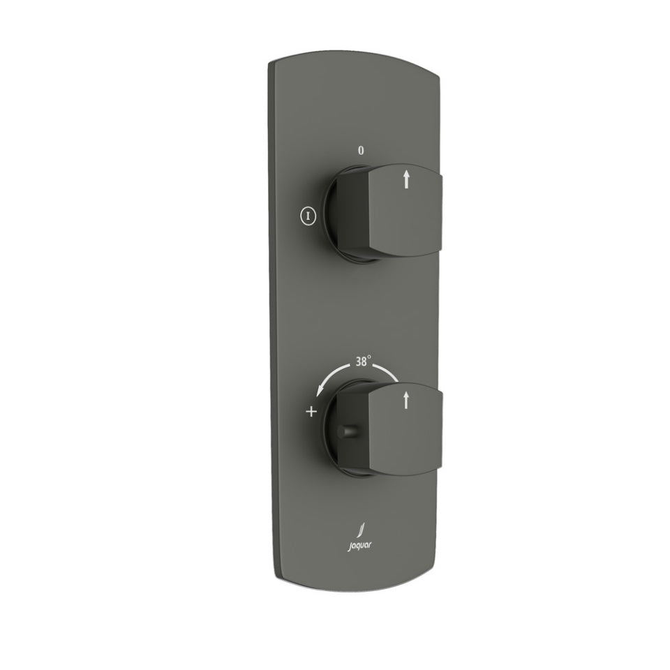 Jaquar Kubix Prime Aquamax Thermostatic Shower Mixer - Graphite