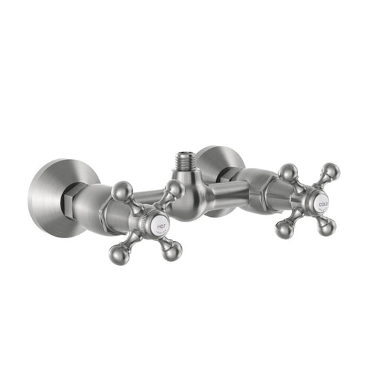 Jaquar Queens Shower Mixer for Shower Cubicles (Wall Mounted) - Stainless Steel