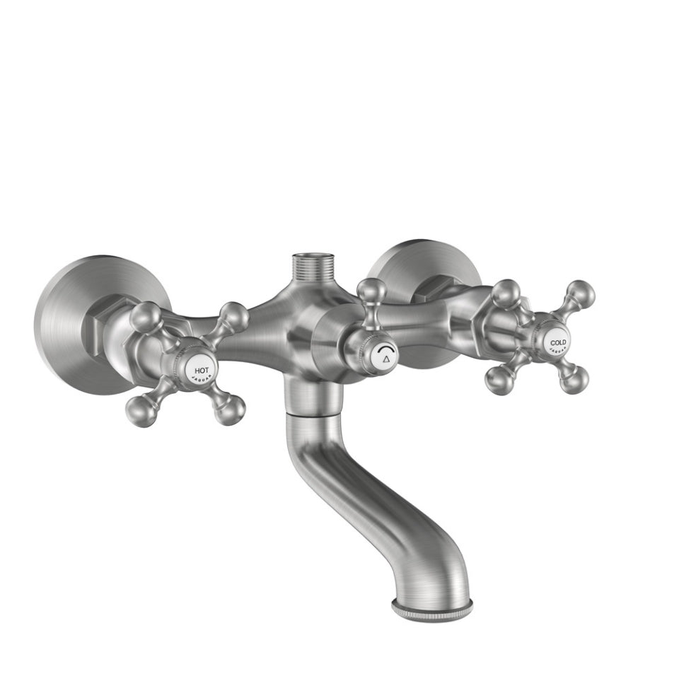 Jaquar Queens Wall Mixer - Stainless Steel