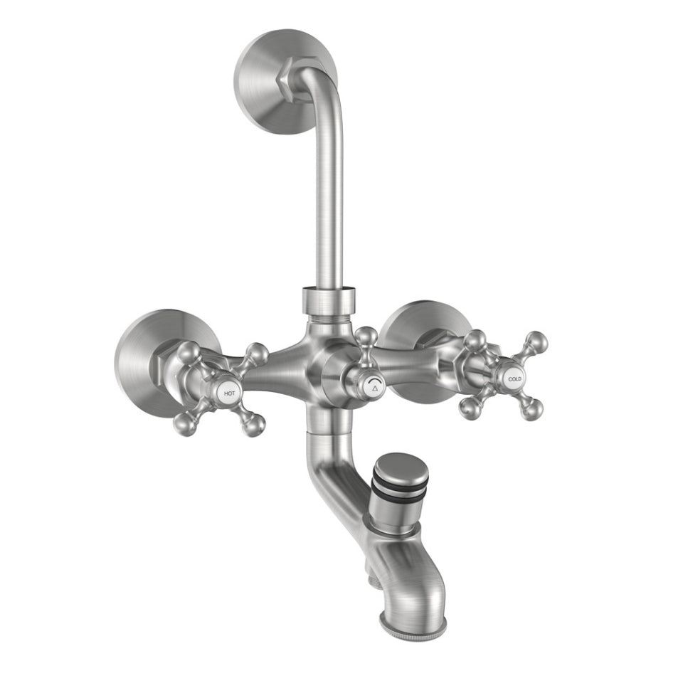 Jaquar Queens Wall Mixer 3-in-1 System - Stainless Steel
