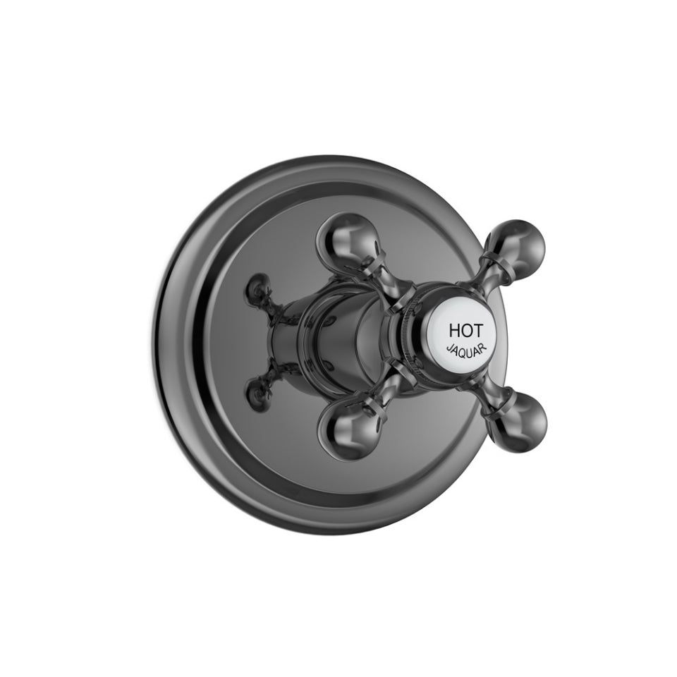 Jaquar Queens 4-Way Diverter for Concealed Fitting - Black Chrome