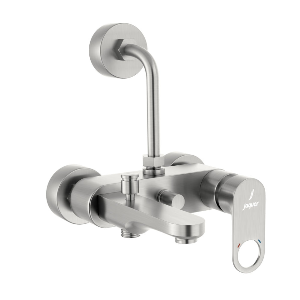 Jaquar Ornamix Prime Single Lever Wall Mixer 3-in-1 System - Stainless Steel