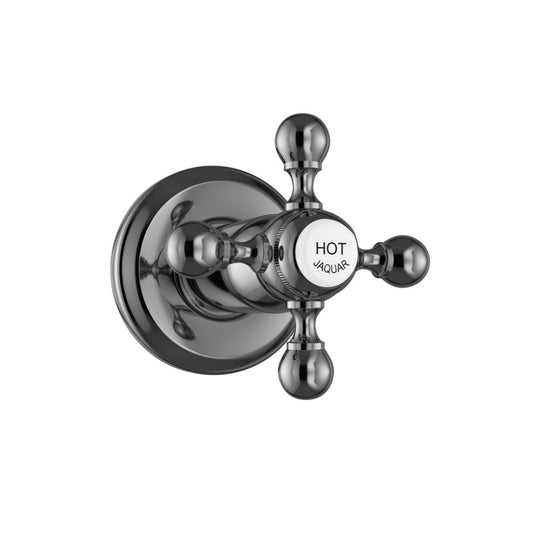 Jaquar Queens Exposed Part Kit of Concealed Stop Cock - Black Chrome