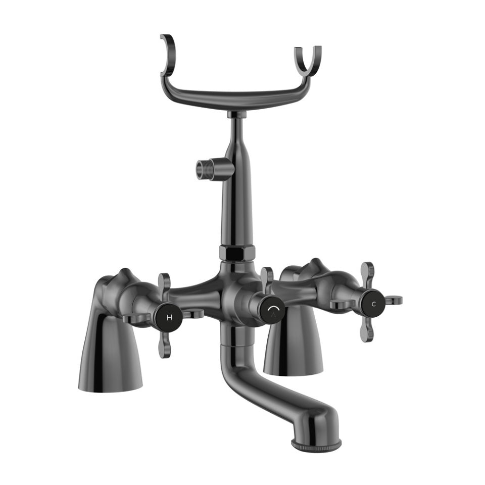 Jaquar Queens Prime Bath Tub Mixer - Black Chrome