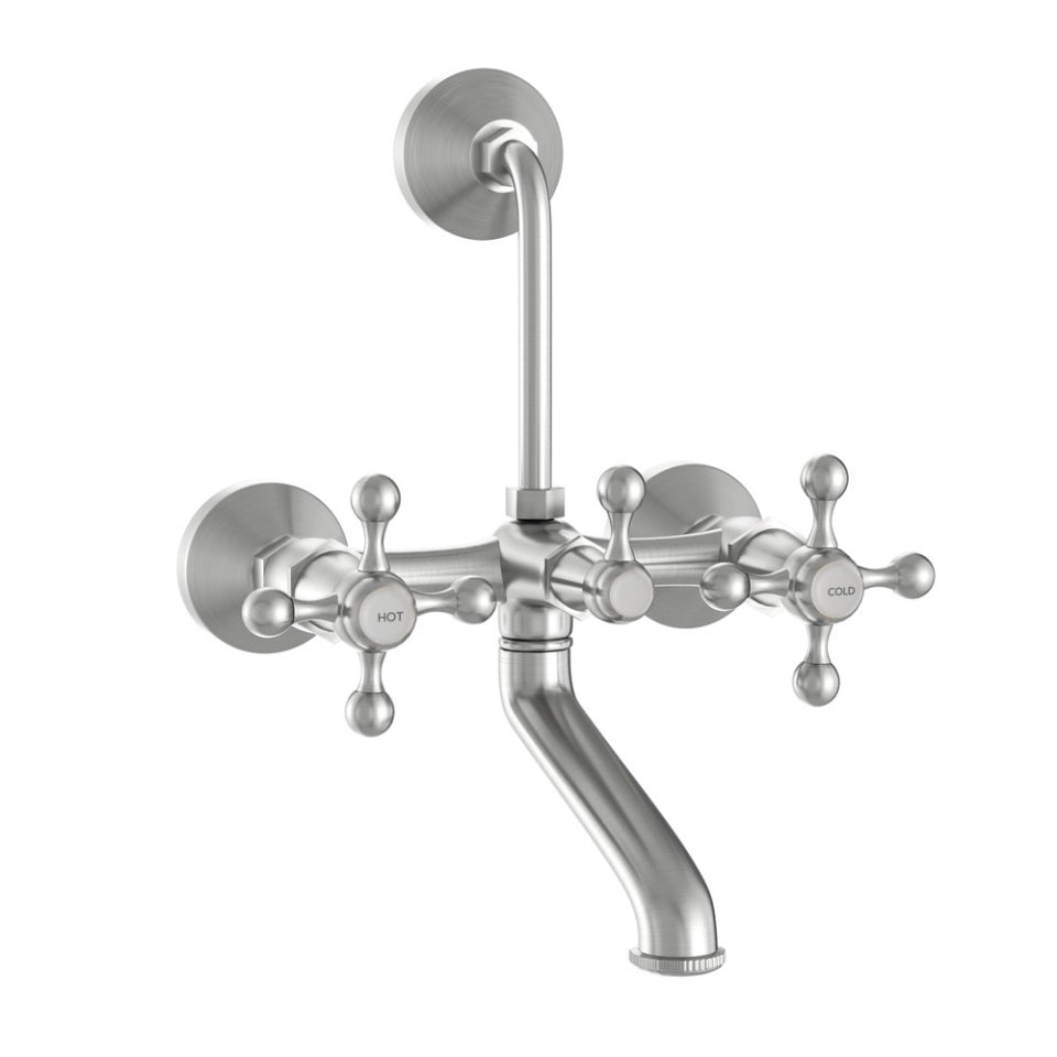 Jaquar Queens Wall Mixer - Stainless Steel