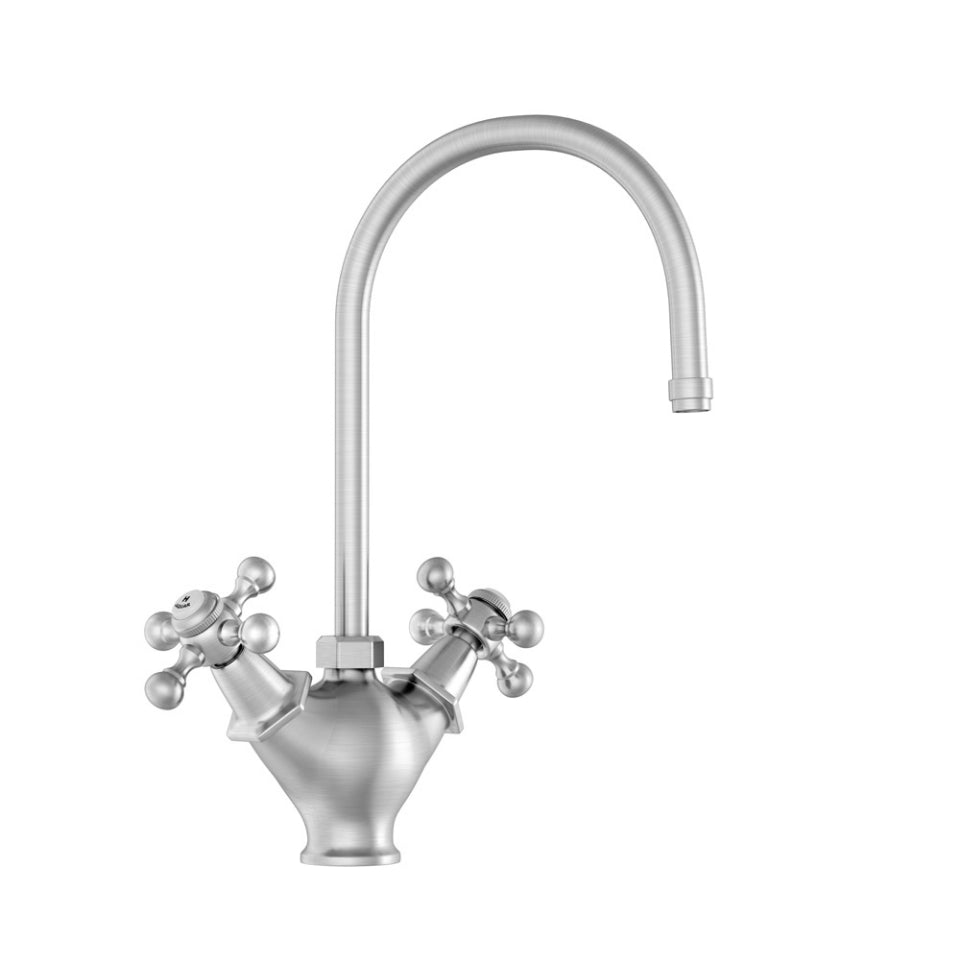 Jaquar Queens Sink Mixer, 1-Hole - Stainless Steel