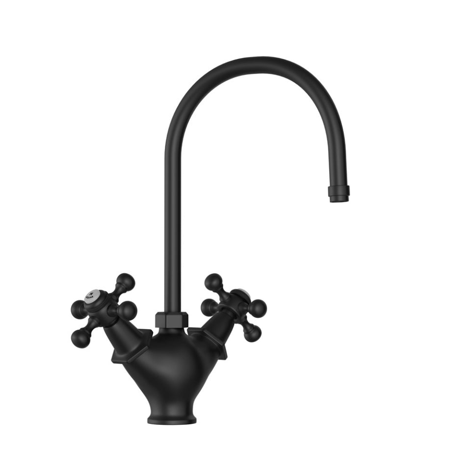 Jaquar Queens Sink Mixer, 1-Hole - Black Matt
