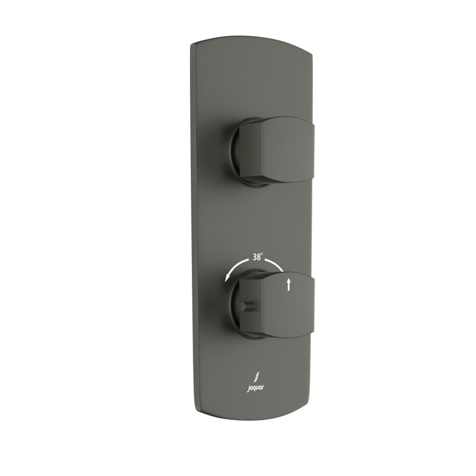 Jaquar Kubix Prime Thermostatic Shower Mixer - Graphite