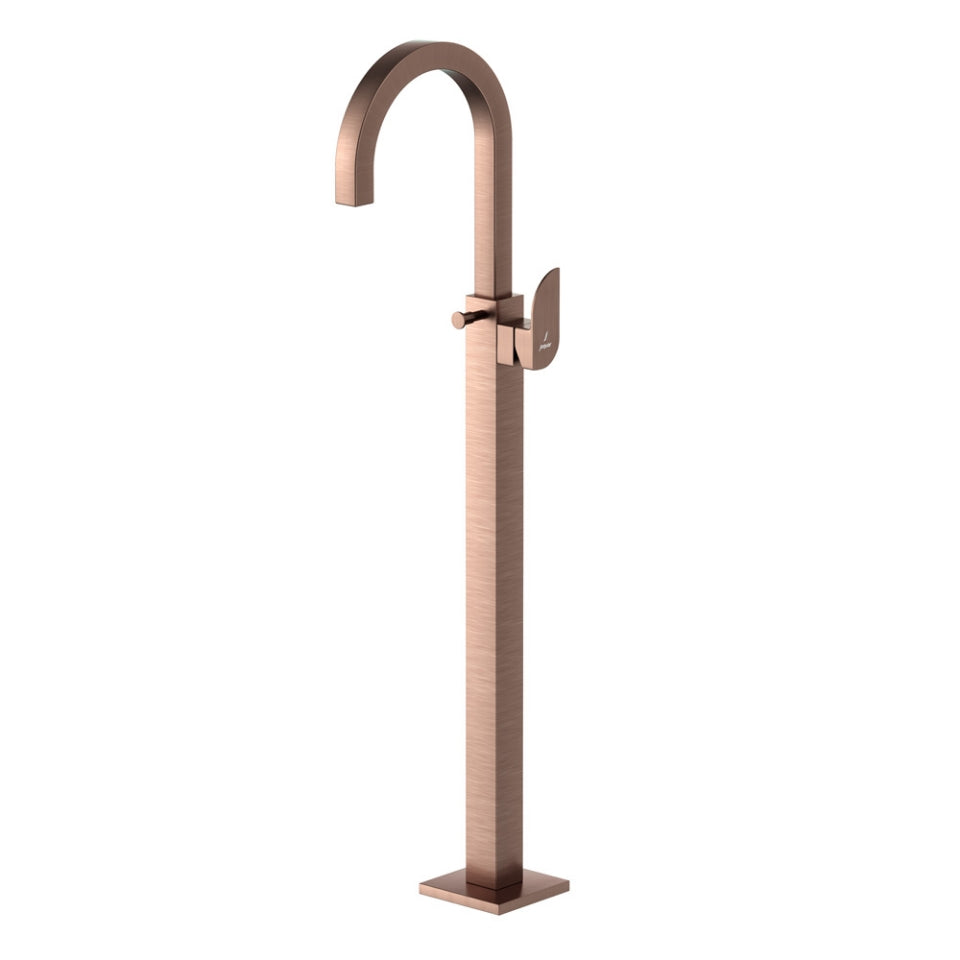 Jaquar Alive Exposed Parts of Floor Mounted Single Lever Bath Mixer - Antique Copper
