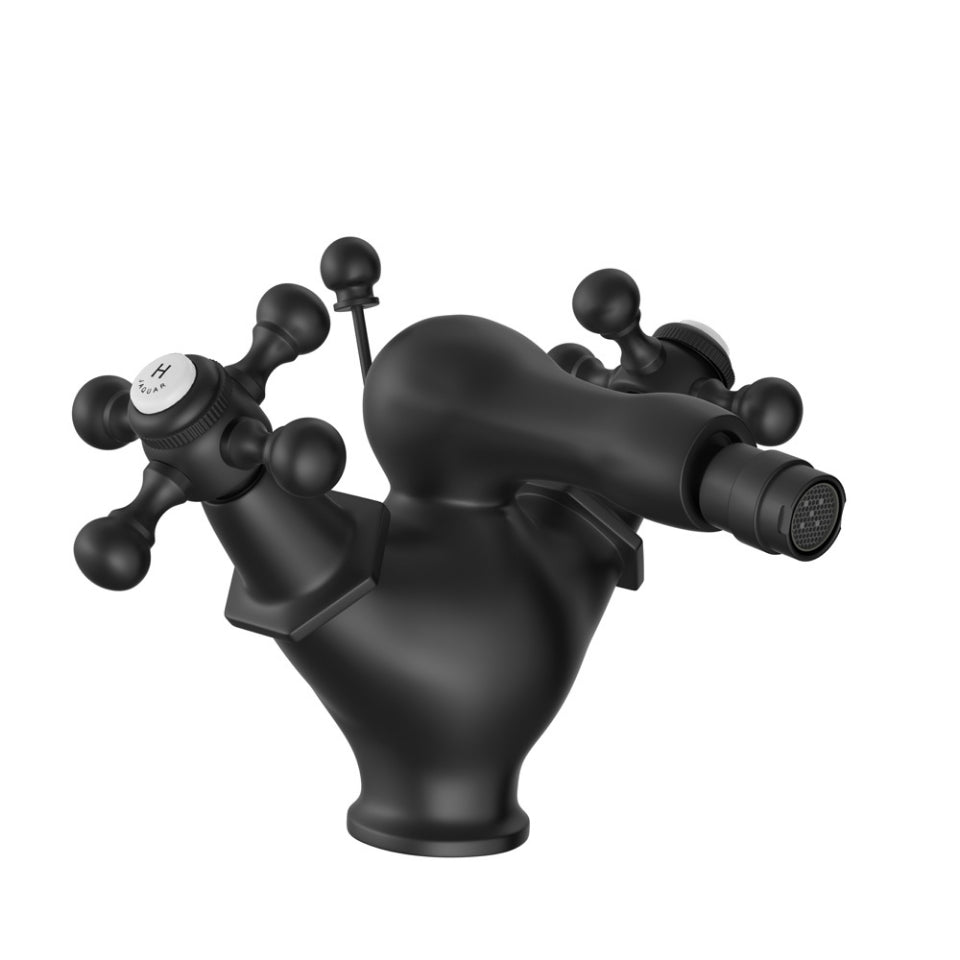 Jaquar Queens 1 Hole Bidet Mixer - Black Matt