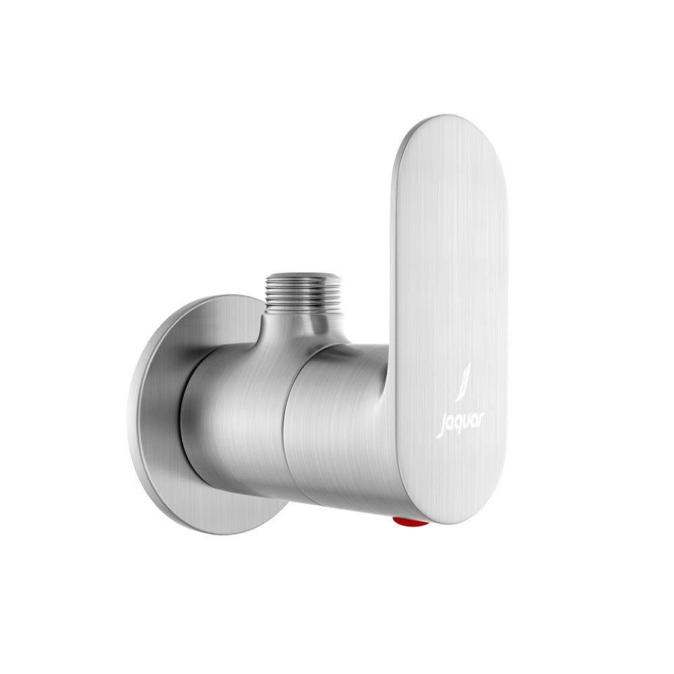 Jaquar Opal Prime Angle Stop Cock with Wall Flange - Stainless Steel