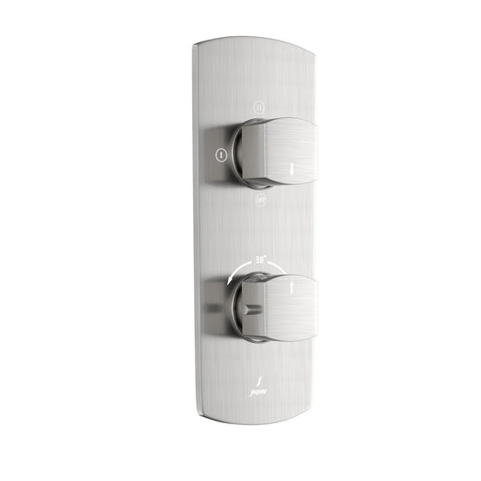 Jaquar Kubix Prime Aquamax Thermostatic Shower Mixer - Stainless Steel
