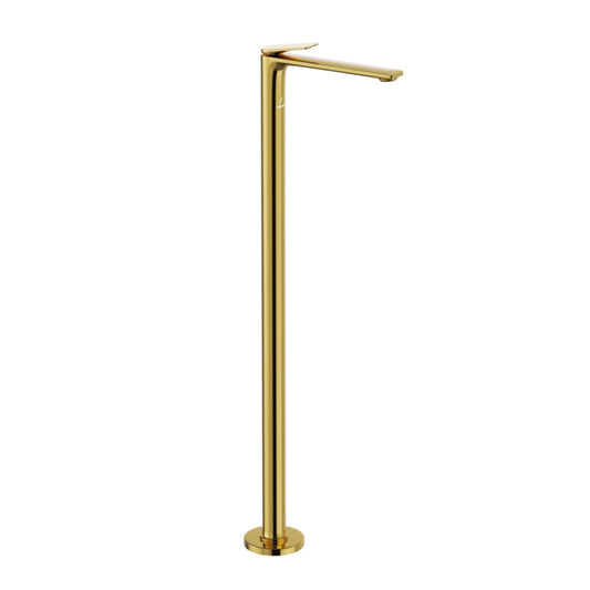 Jaquar Laguna Floor Mounted Single Lever Basin Mixer - Gold Bright PVD