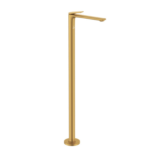 Jaquar Laguna Floor Mounted Single Lever Basin Mixer - Gold Matt PVD