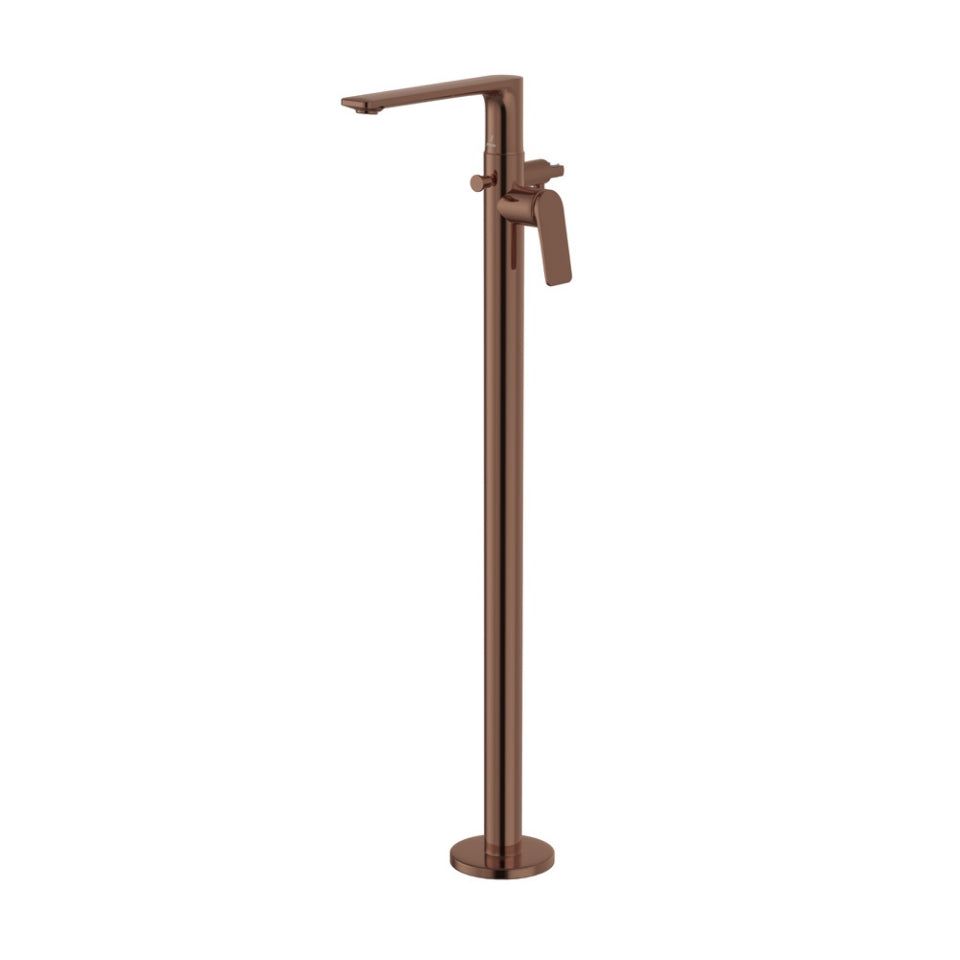 Jaquar Laguna Exposed Parts of Floor Mounted Single Lever Bath Mixer - Blush Gold Bright PVD