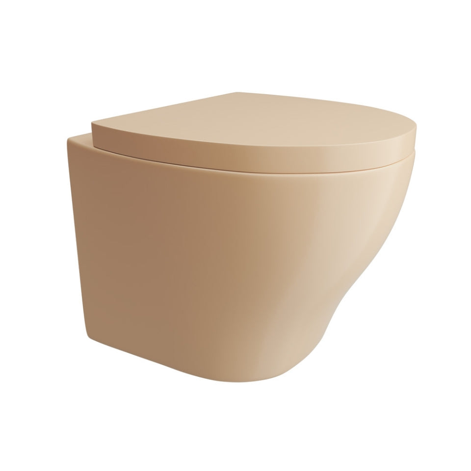 Jaquar Arc Rimless, Blind Installation Wall Hung WC - Beige Matt