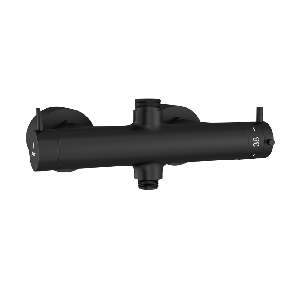 Jaquar Florentine Prime Multifunction Thermostatic Shower Mixer - Black Matt