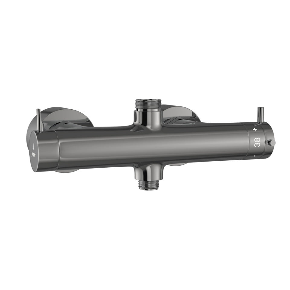 Jaquar Florentine Prime Multifunction Thermostatic Shower Mixer - Black Chrome