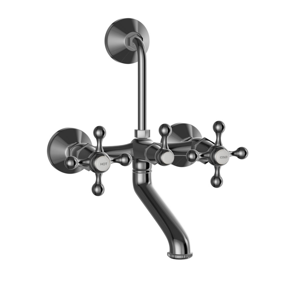 Jaquar Queens Wall Mixer - Black Chrome