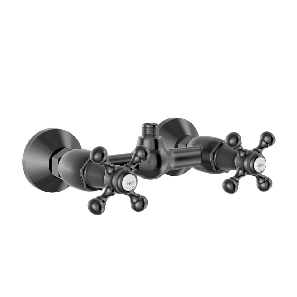 Jaquar Queens Shower Mixer for Shower Cubicles (Wall Mounted) - Black Chrome