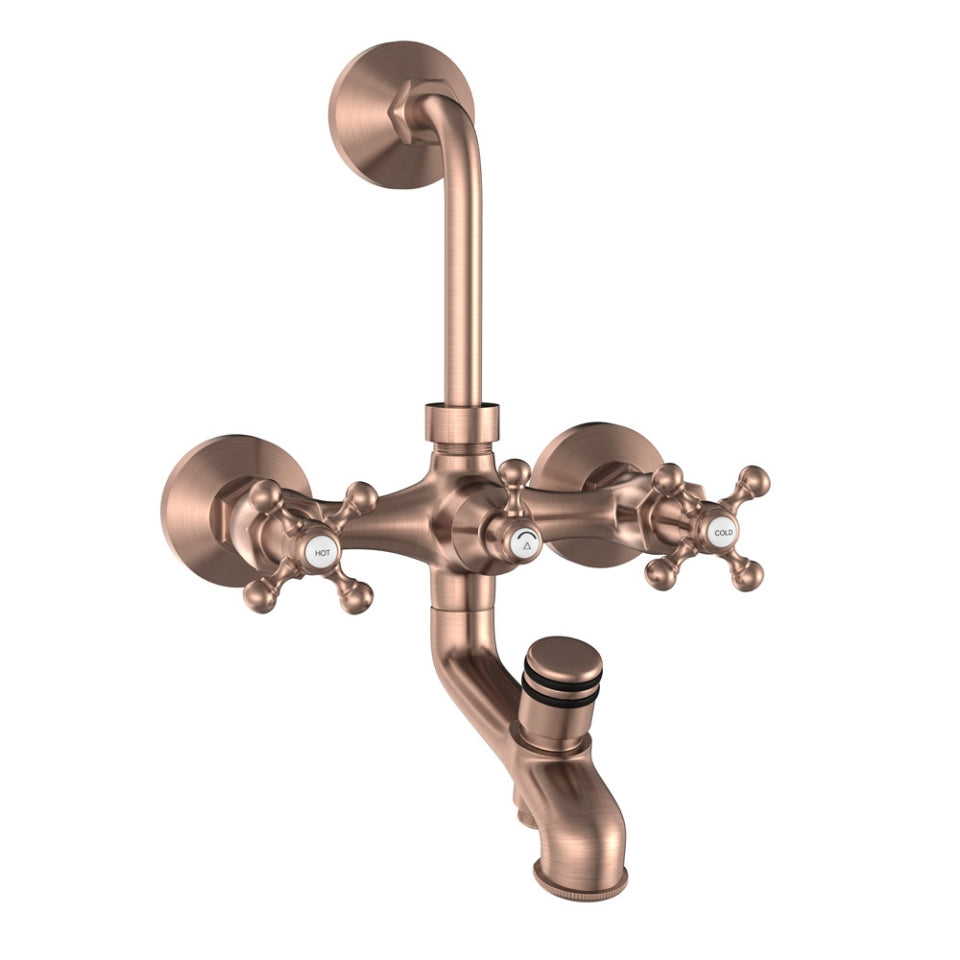 Jaquar Queens Wall Mixer 3-in-1 System - Antique Copper