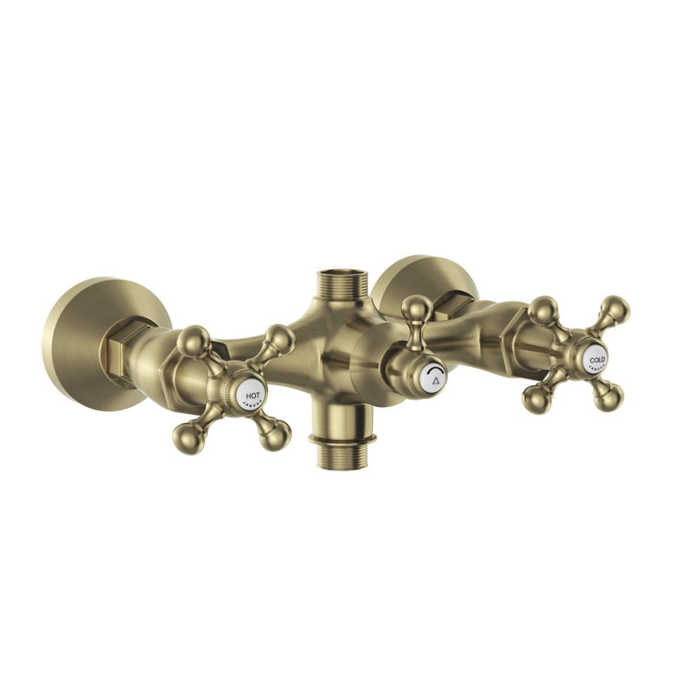Jaquar Queens Exposed Wall Mixer - Antique Bronze