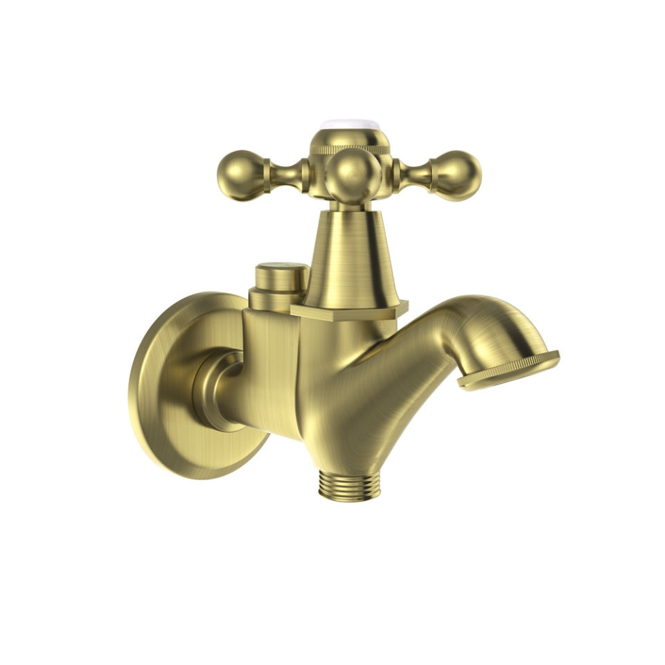 Jaquar Queens 2 Way Bib Cock - Antique Bronze
