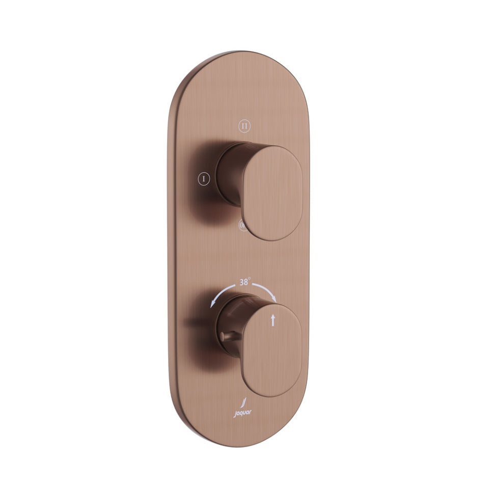 Jaquar Opal Prime Aquamax Thermostatic Shower Mixer - Antique Copper