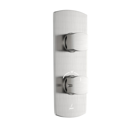 Jaquar Kubix Prime Thermostatic Shower Mixer - Stainless Steel
