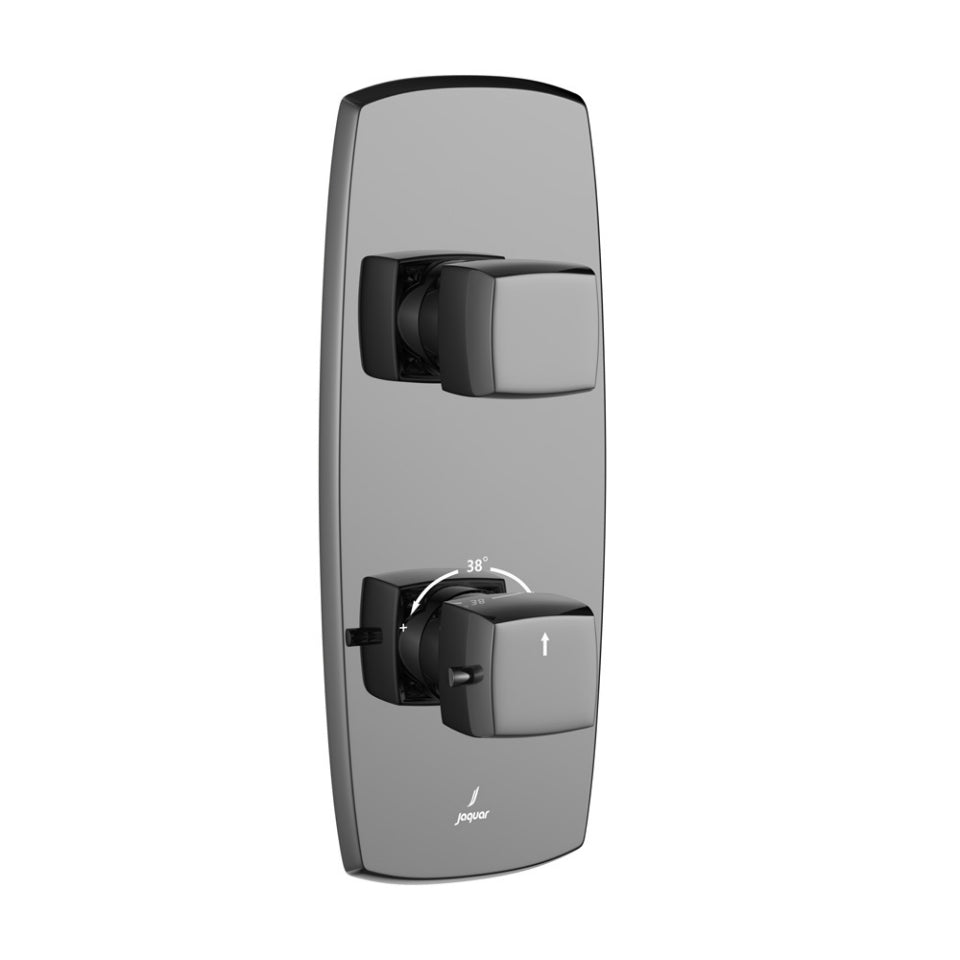 Jaquar Thermostatic Shower Mixer - Black Chrome