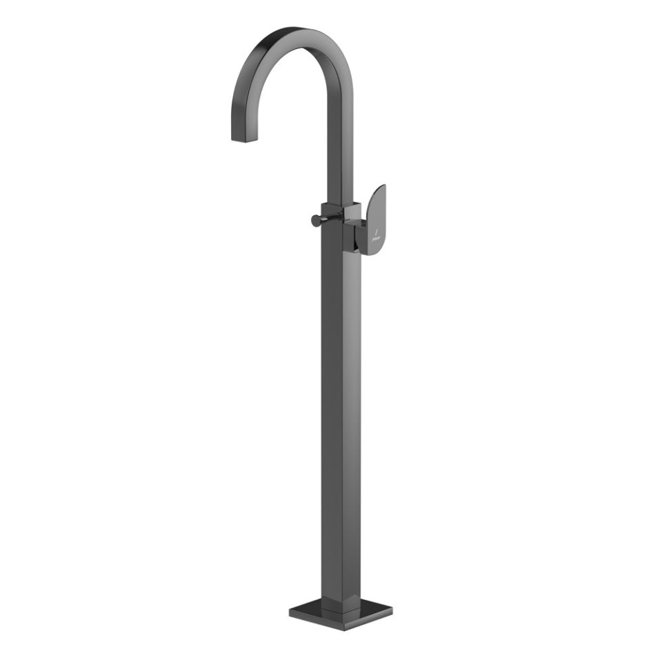 Jaquar Alive Exposed Parts of Floor Mounted Single Lever Bath Mixer - Black Chrome