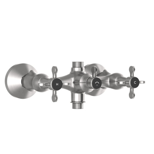 Jaquar Queens Prime Exposed Wall Mixer - Stainless Steel