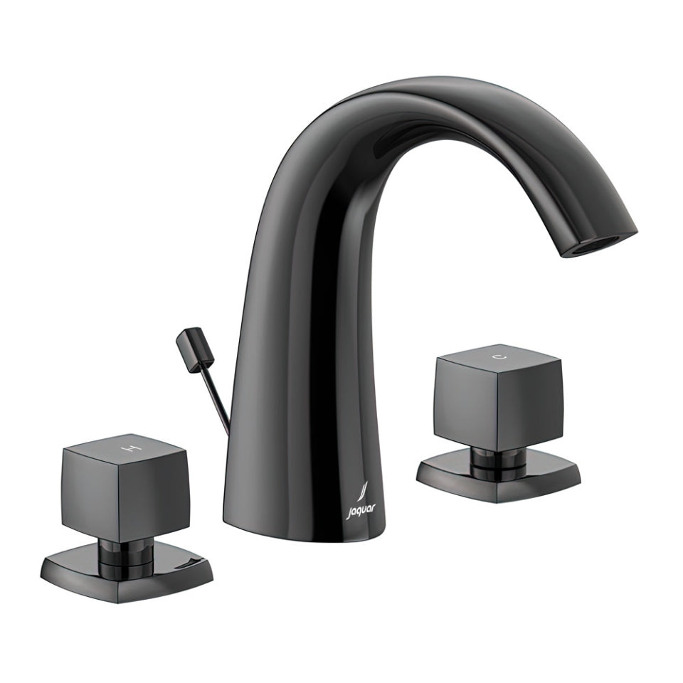 Jaquar 3-Hole Basin Mixer - Black Chrome