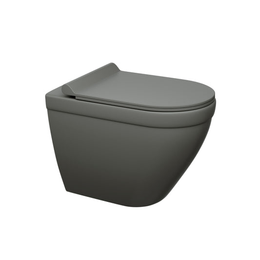 Jaquar Solo Rimless, Blind Installation Wall Hung WC - Grey Matt