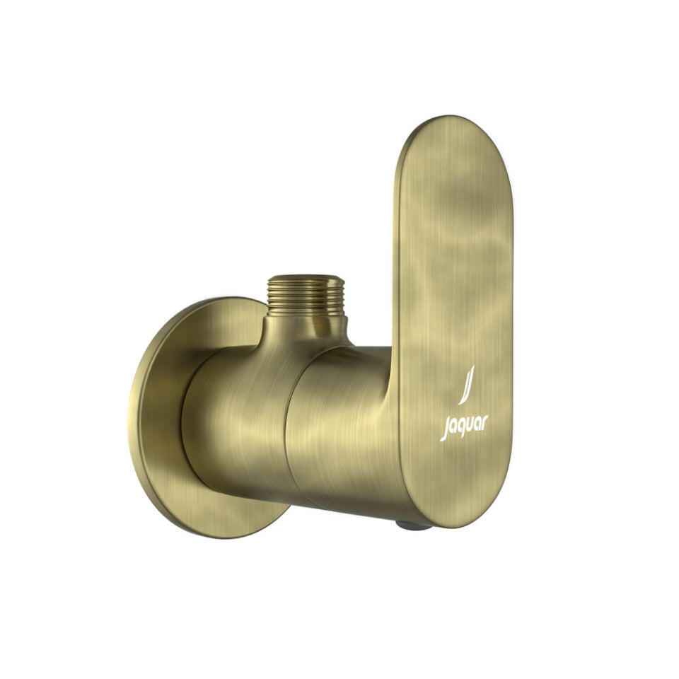 Jaquar Opal Prime Angle Stop Cock with Wall Flange - Antique Bronze