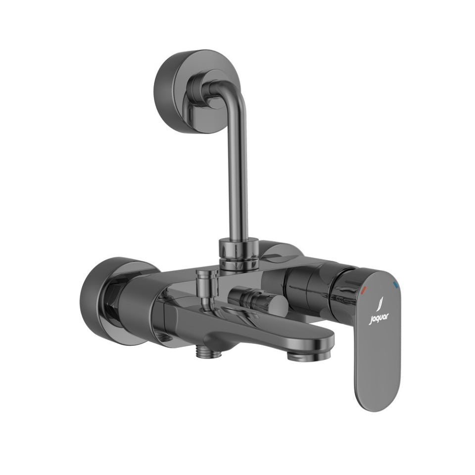 Jaquar Opal Prime Single Lever Wall Mixer 3-in-1 System - Black Chrome