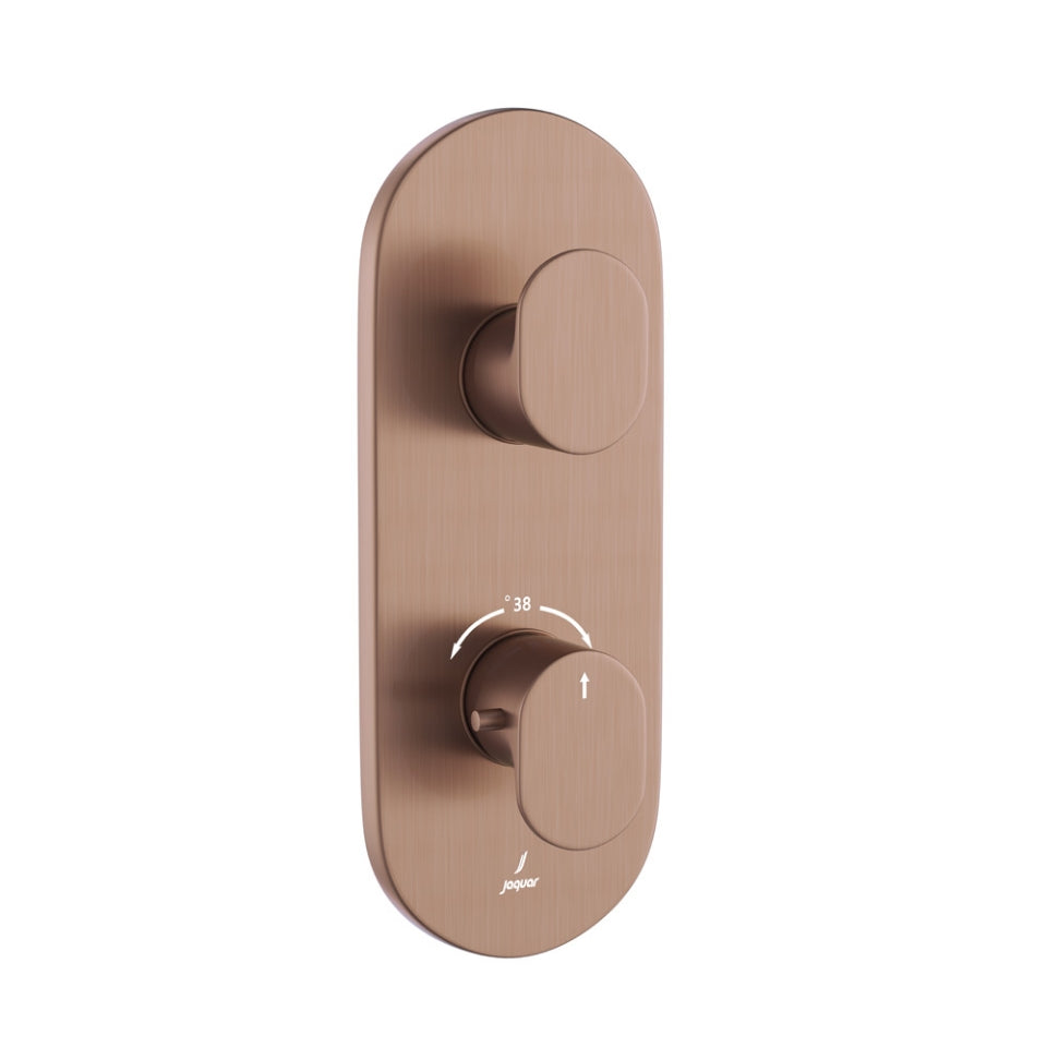 Jaquar Opal Prime Thermostatic Shower Mixer - Antique Copper