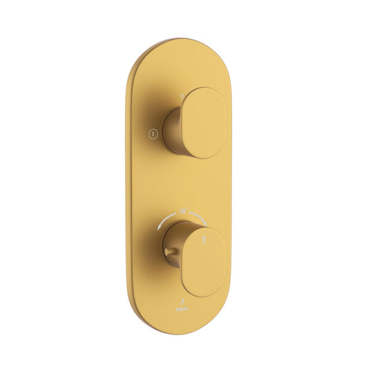 Jaquar Opal Prime Aquamax Thermostatic Shower Mixer - Gold Matt PVD