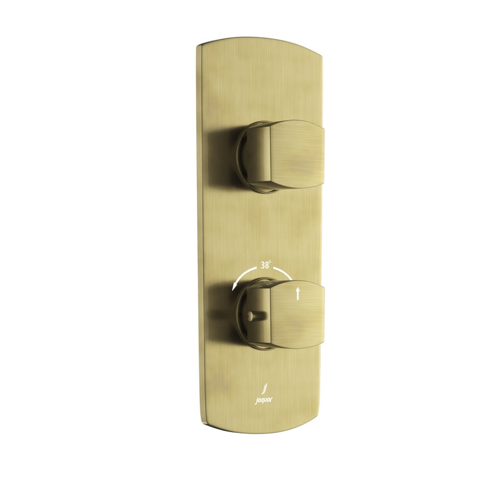 Jaquar Kubix Prime Thermostatic Shower Mixer - Antique Bronze