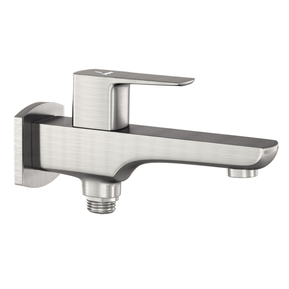 Jaquar Kubix Prime 2 Way Bib Cock - Stainless Steel