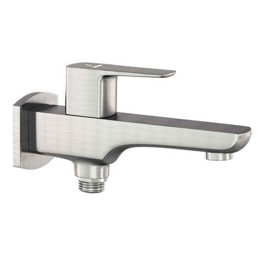 Jaquar Kubix Prime 2 Way Bib Cock - Stainless Steel