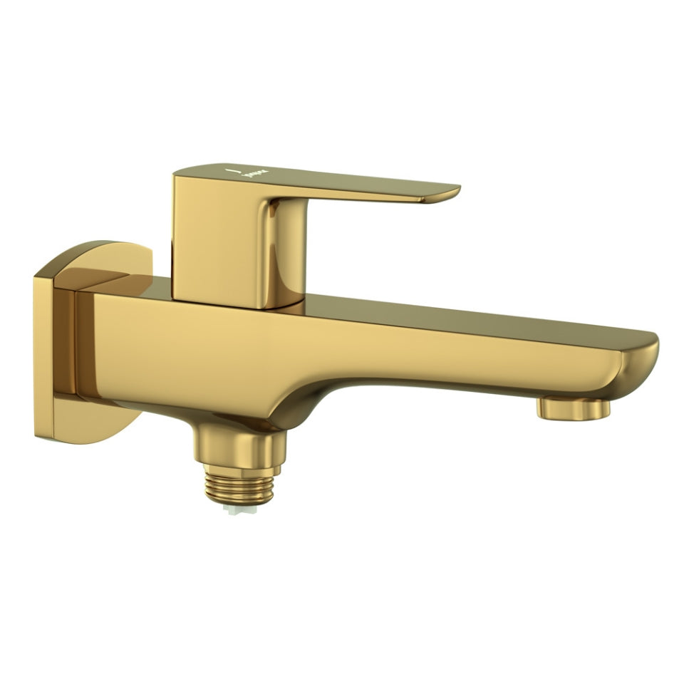Jaquar Kubix Prime 2 Way Bib Cock - Gold Bright PVD