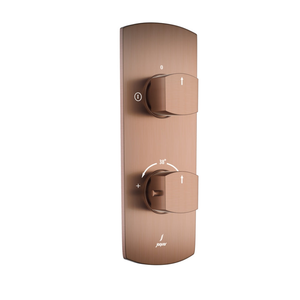 Jaquar Kubix Prime Aquamax Thermostatic Shower Mixer - Antique Copper