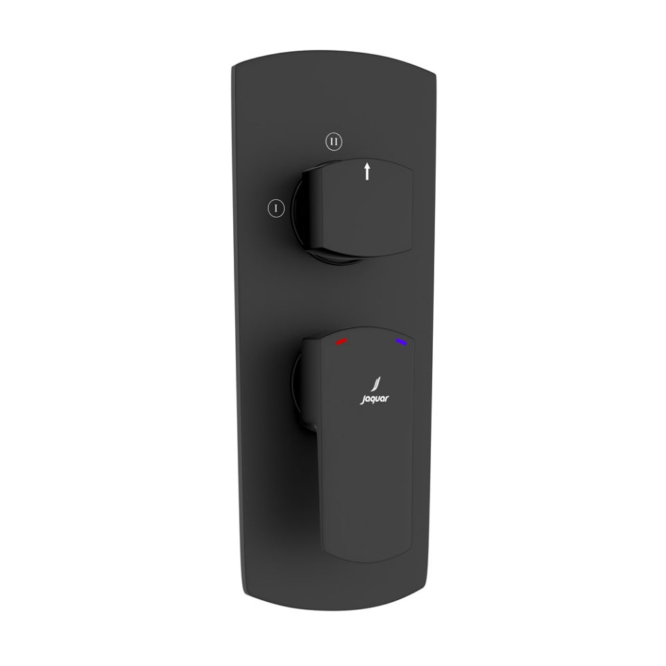 Jaquar Kubix Prime Aquamax Exposed Part Kit of Single Lever Shower Mixer - Black Matt