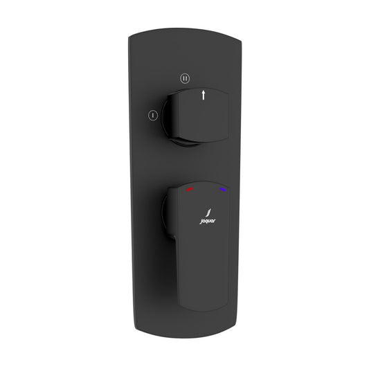 Jaquar Kubix Prime Aquamax Exposed Part Kit of Single Lever Shower Mixer - Black Matt